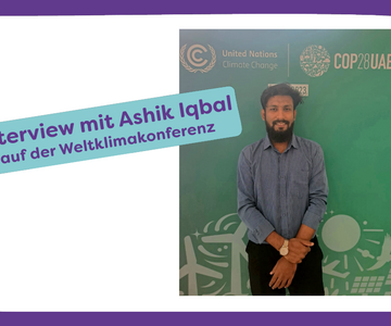 Foto von Ashik Aqbal auf der Weltklimakonferenz