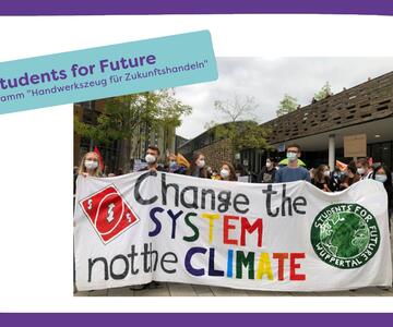 Students for Future auf einer Klimademo