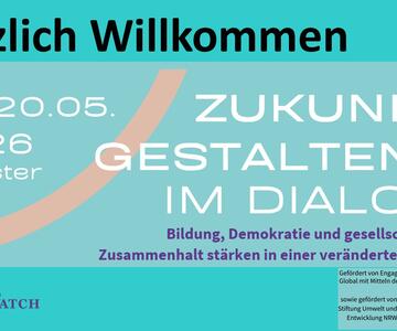 Startfolie Konferenz: Zukunft gestalten im Dialog, 18.-20. Mai 2026, Münster