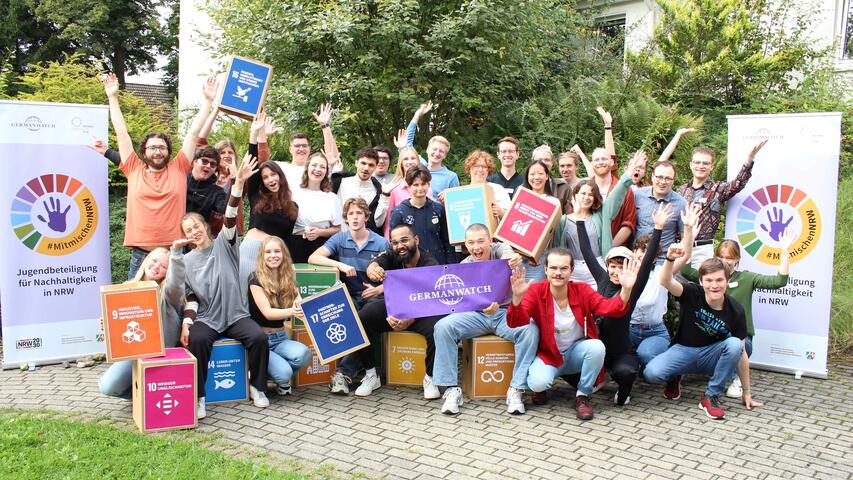 Gruppenfoto der Teilnehmenden Jugendlichen des Mentoring