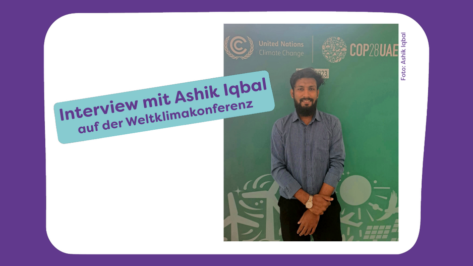 Foto von Ashik Aqbal auf der Weltklimakonferenz