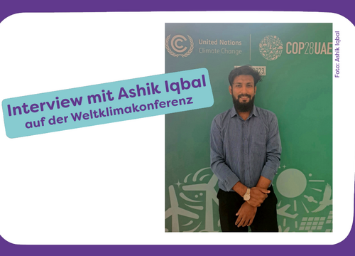 Foto von Ashik Aqbal auf der Weltklimakonferenz