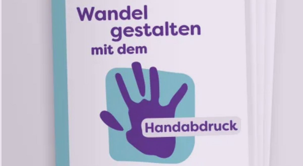 Wandel gestalten mi dem Handabdruck